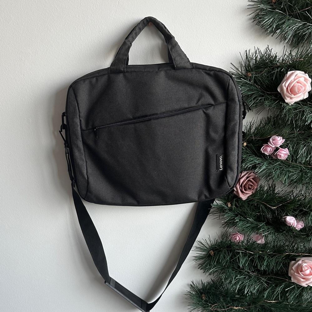 Lenovo Black Laptop Bag with Shoulder Strap